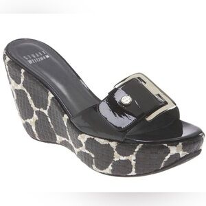 Stuart Weitzman Clipper Giraffe Wedge Sandal
